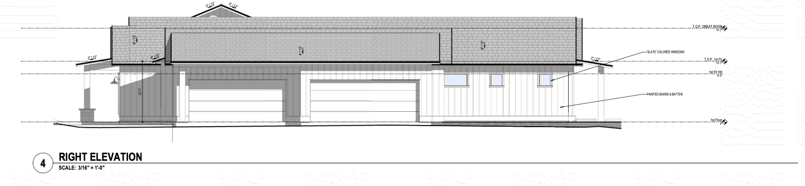 Generation Haus® Malabar Ranch siteplan in Fallbrook, California. Lot 87, Right Elevation