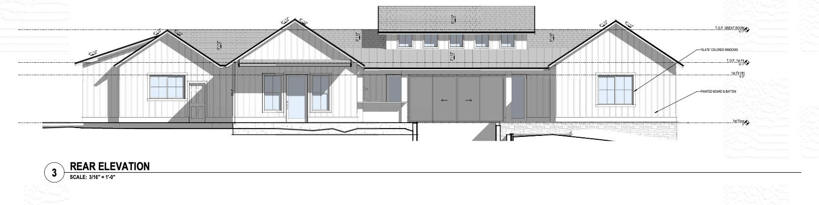Generation Haus® Malabar Ranch siteplan in Fallbrook, California. Lot 87, Rear Elevation