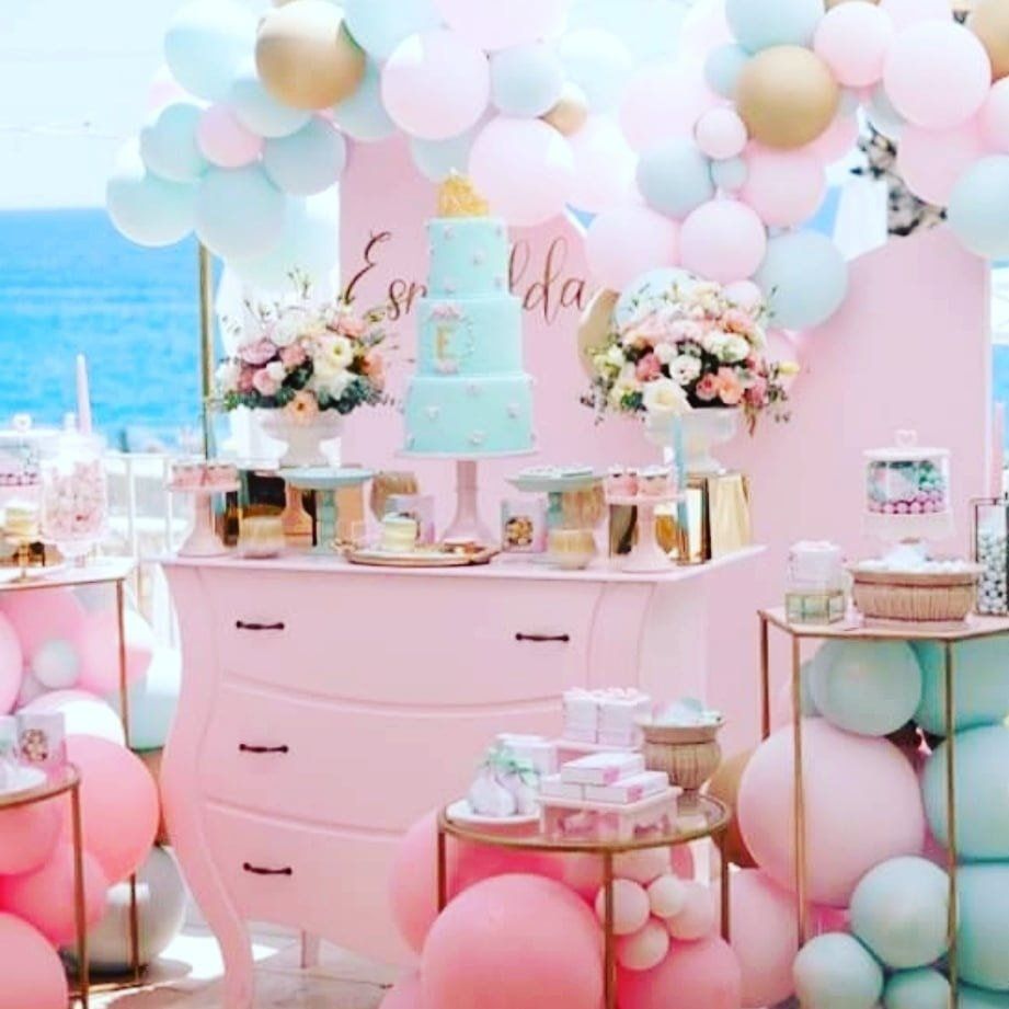 allestimento per il battesimo di una bambina