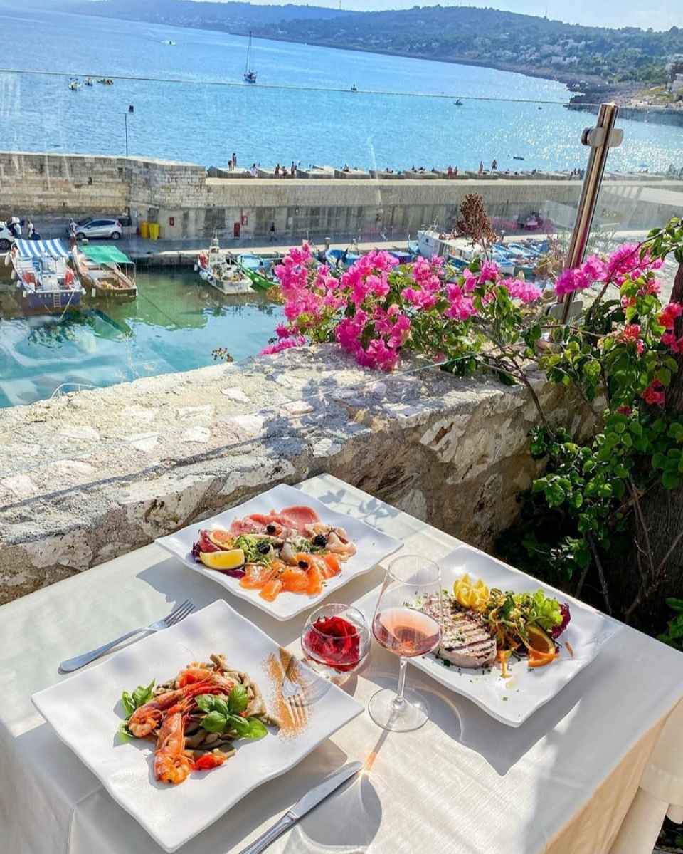 location ristorante sul mare con piatti di cucina prelibata e raffinata