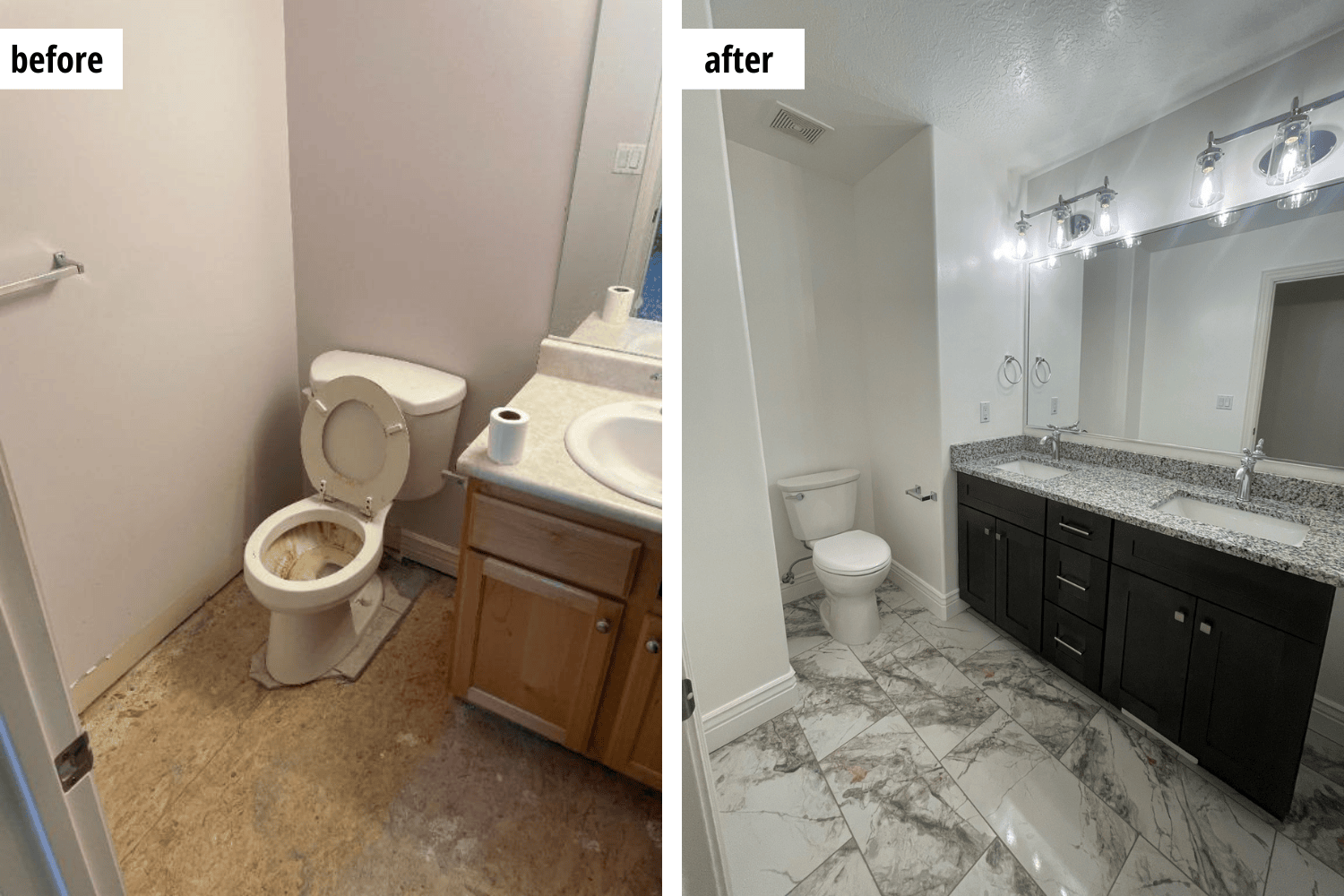 bathroom remodeling before and after