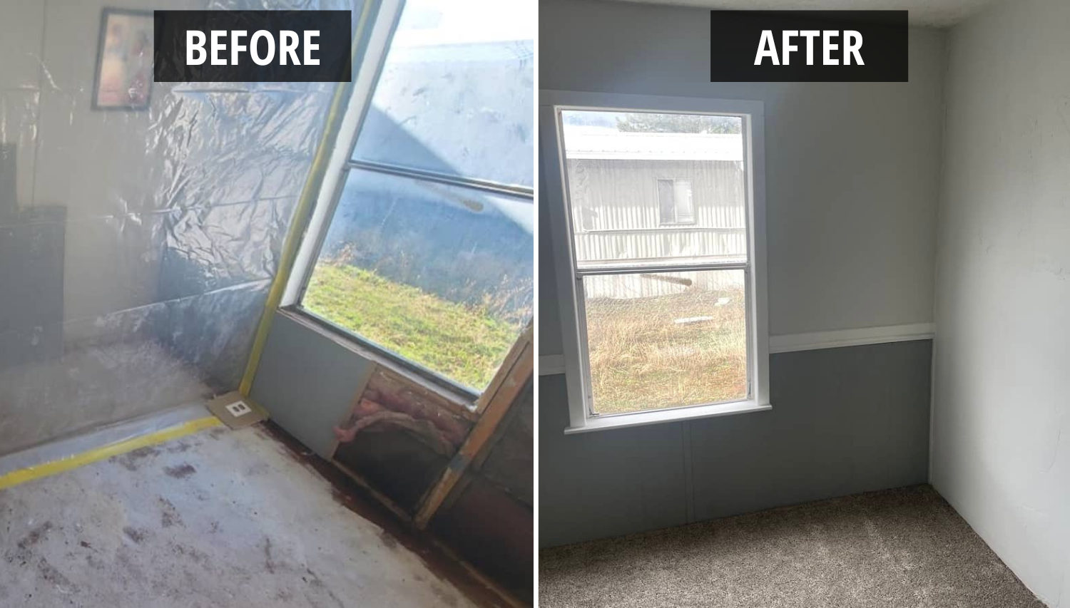 Restored Water damaged Drywall in Ogden, UT home