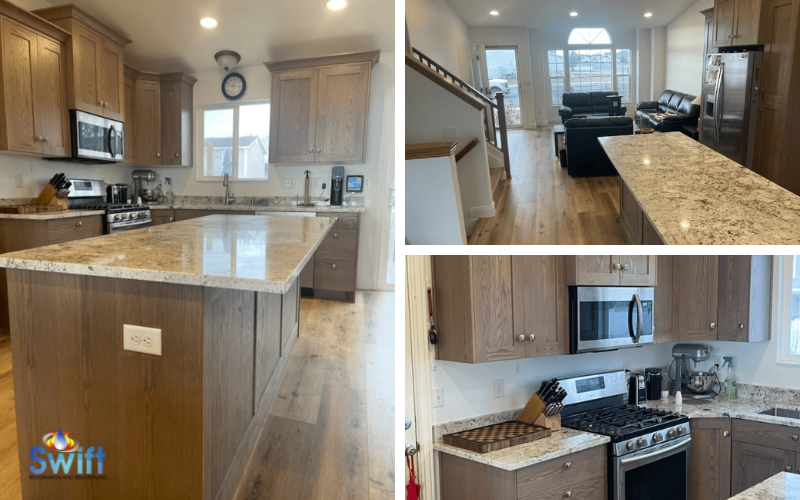 Traditional Transitional Kitchen Remodel by Swift Restoration and Remodeling project photo