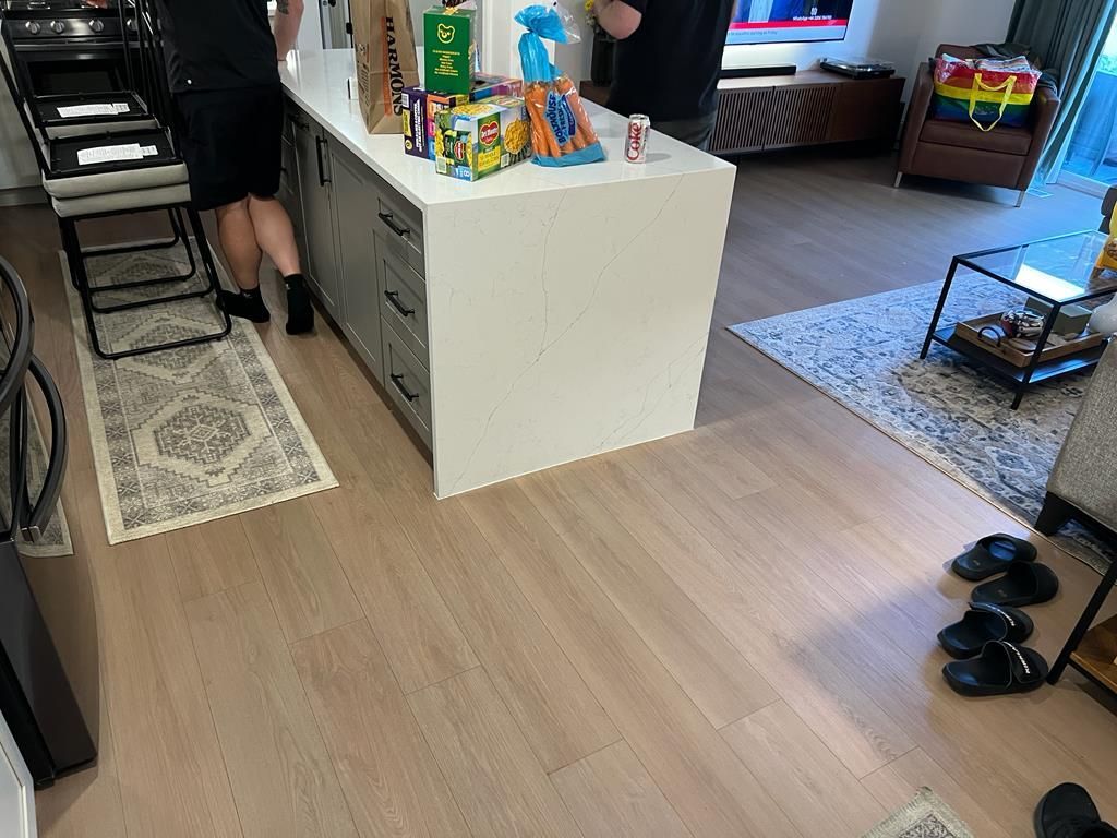 Kitchen flooring repair completed after sewage backup damage in Millcreek UT condo