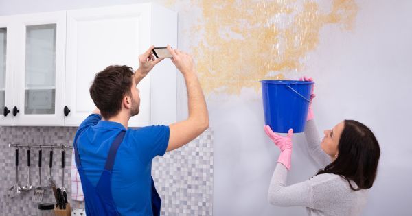 taking photos of water damage
