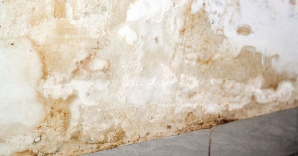 water damage stains