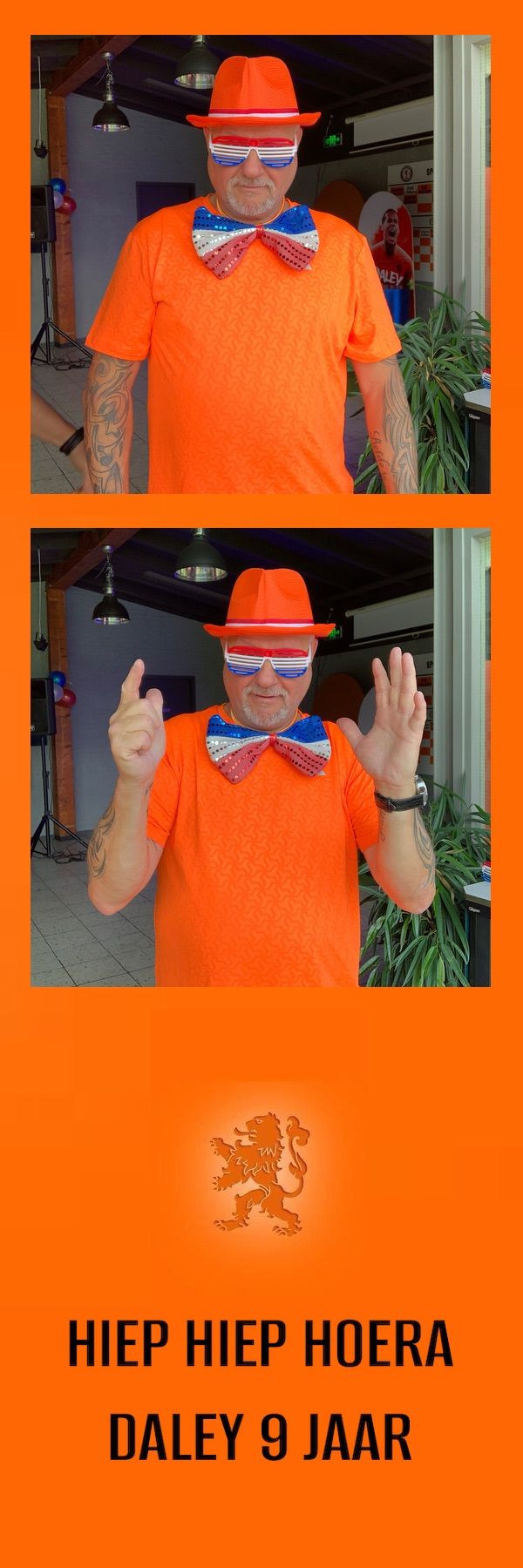 Fotostrook Nederlands elftal