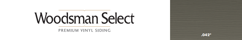 Woodman Select logo on white and gray background, with a small dark tab on the right.