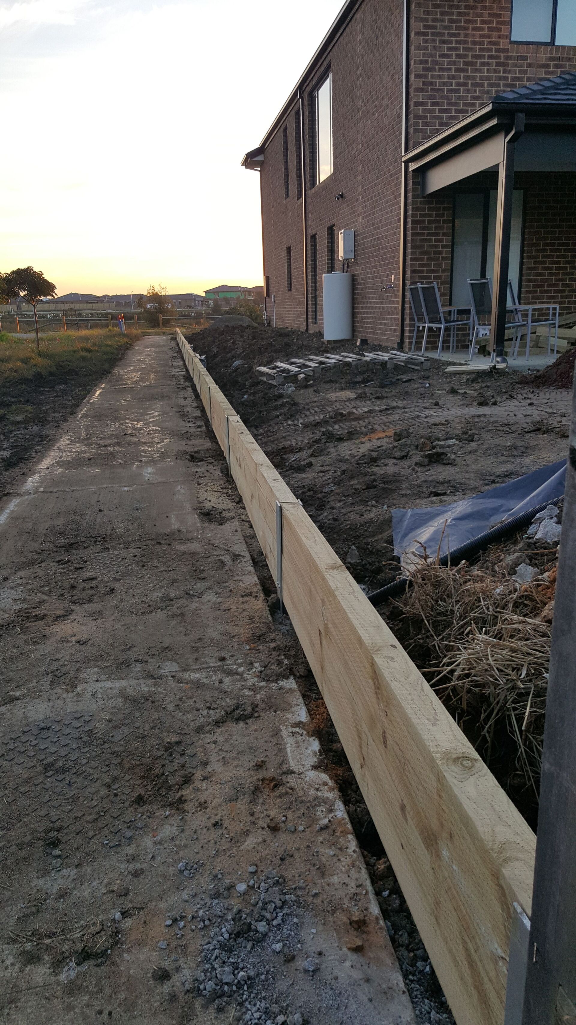 Timber Retaining Wall
