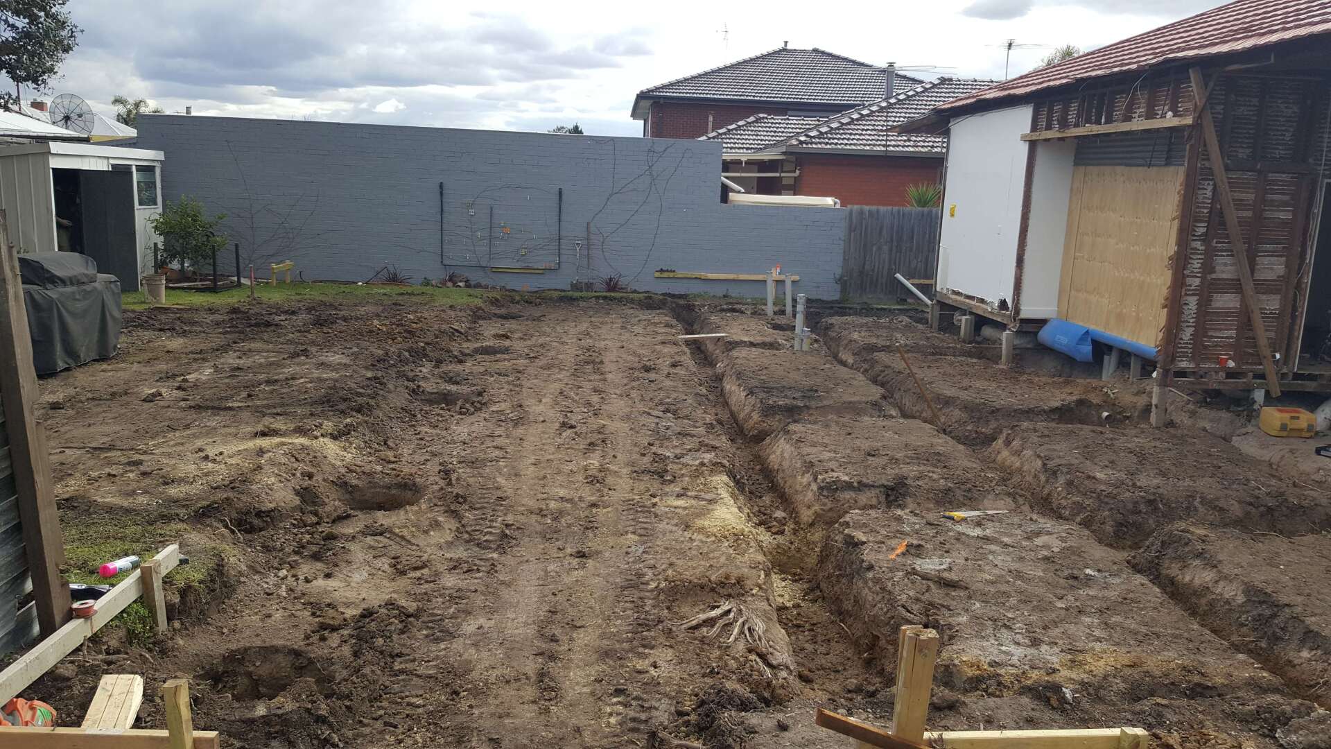 Site Cut for Extension
