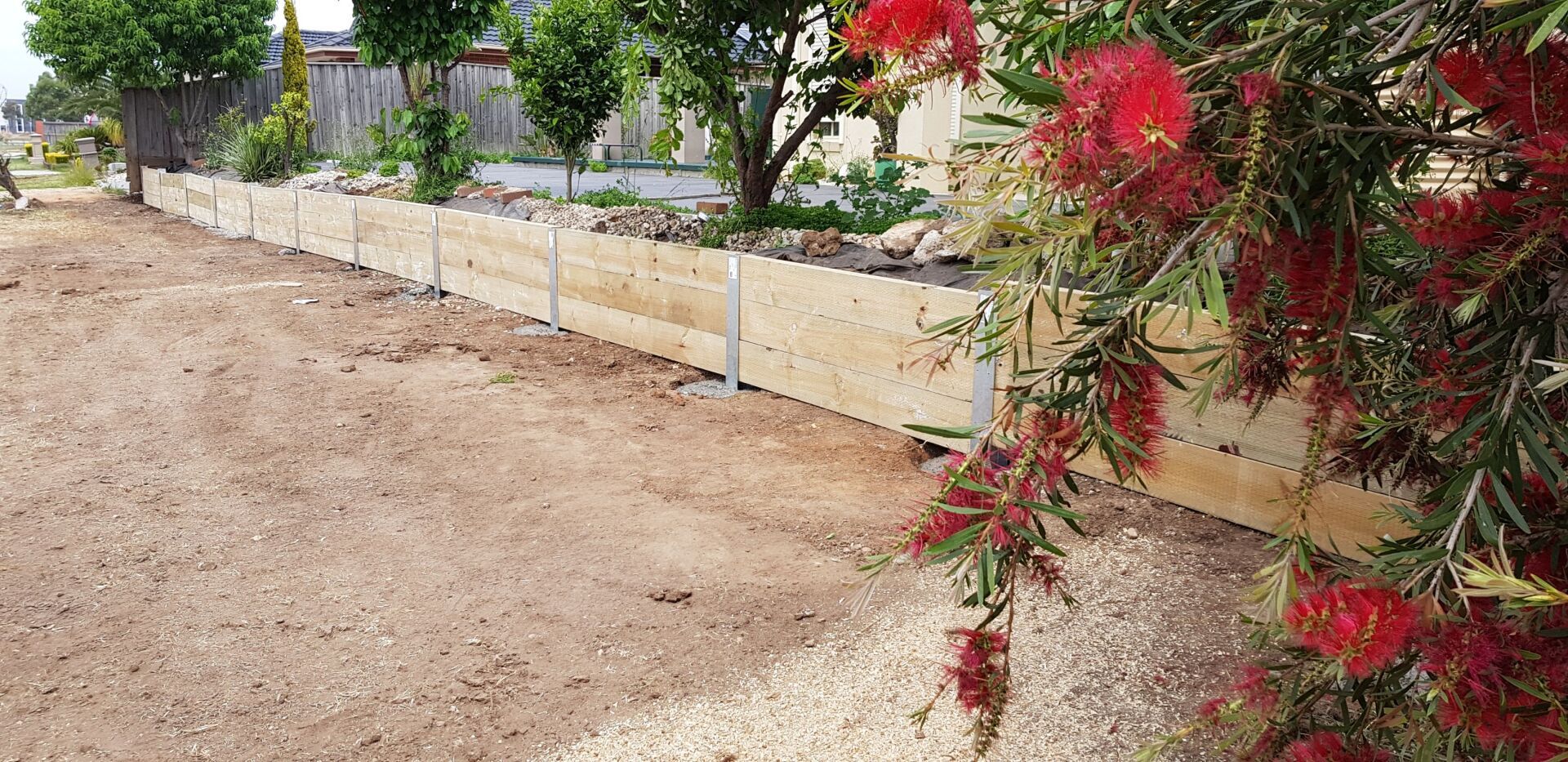 Timber Retaining Wall