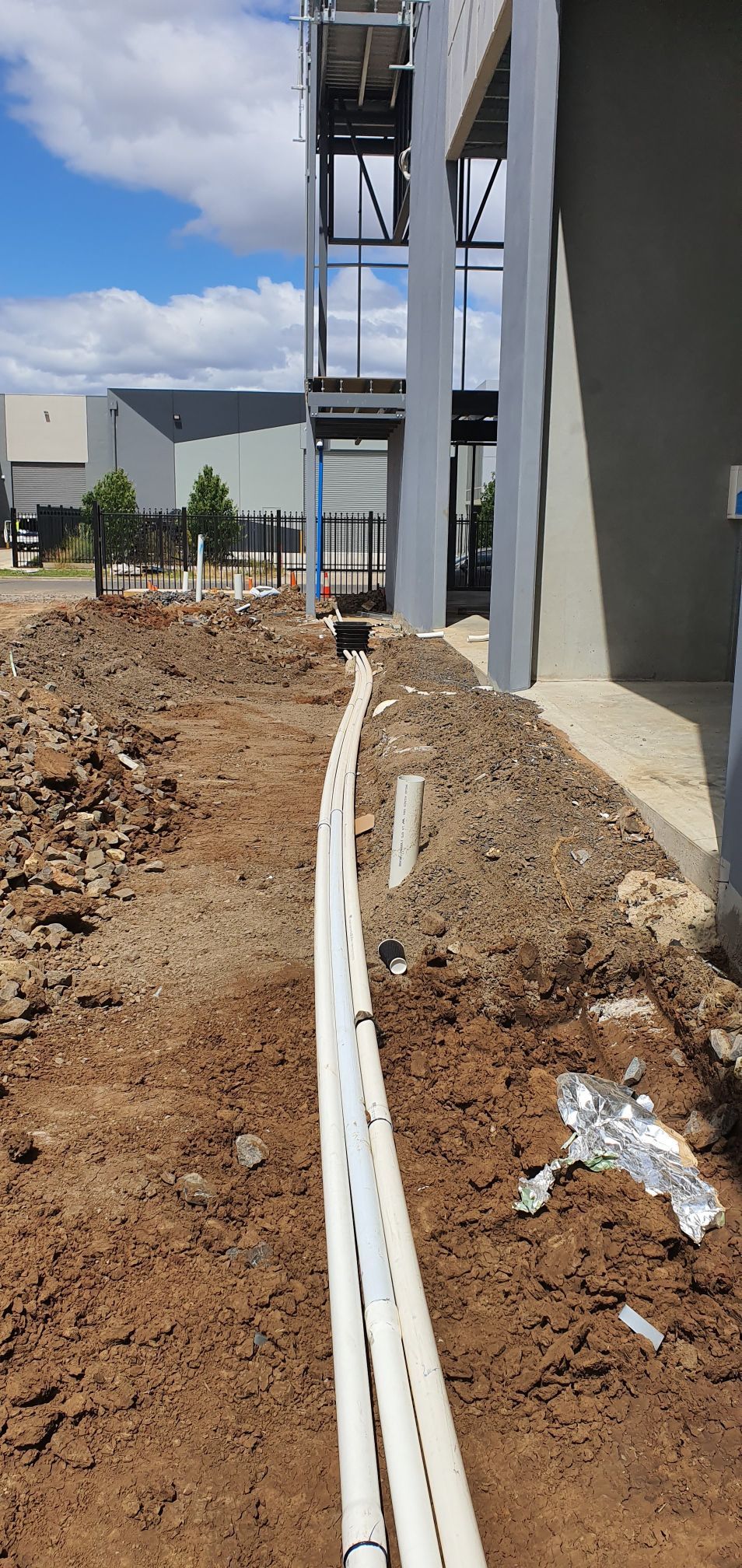 Warehouse Development Pit & Pipe