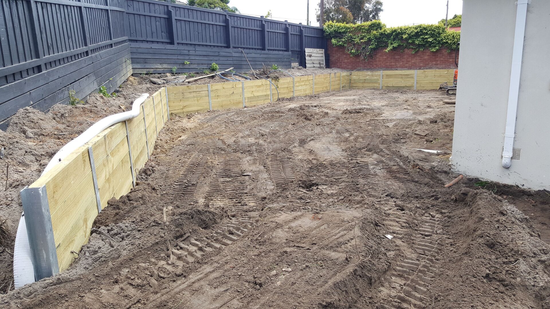 Timber Retaining Wall