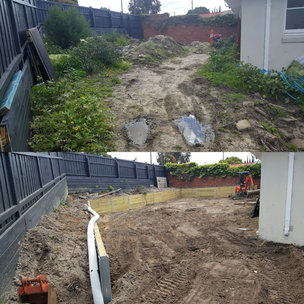 Timber Retaining Wall