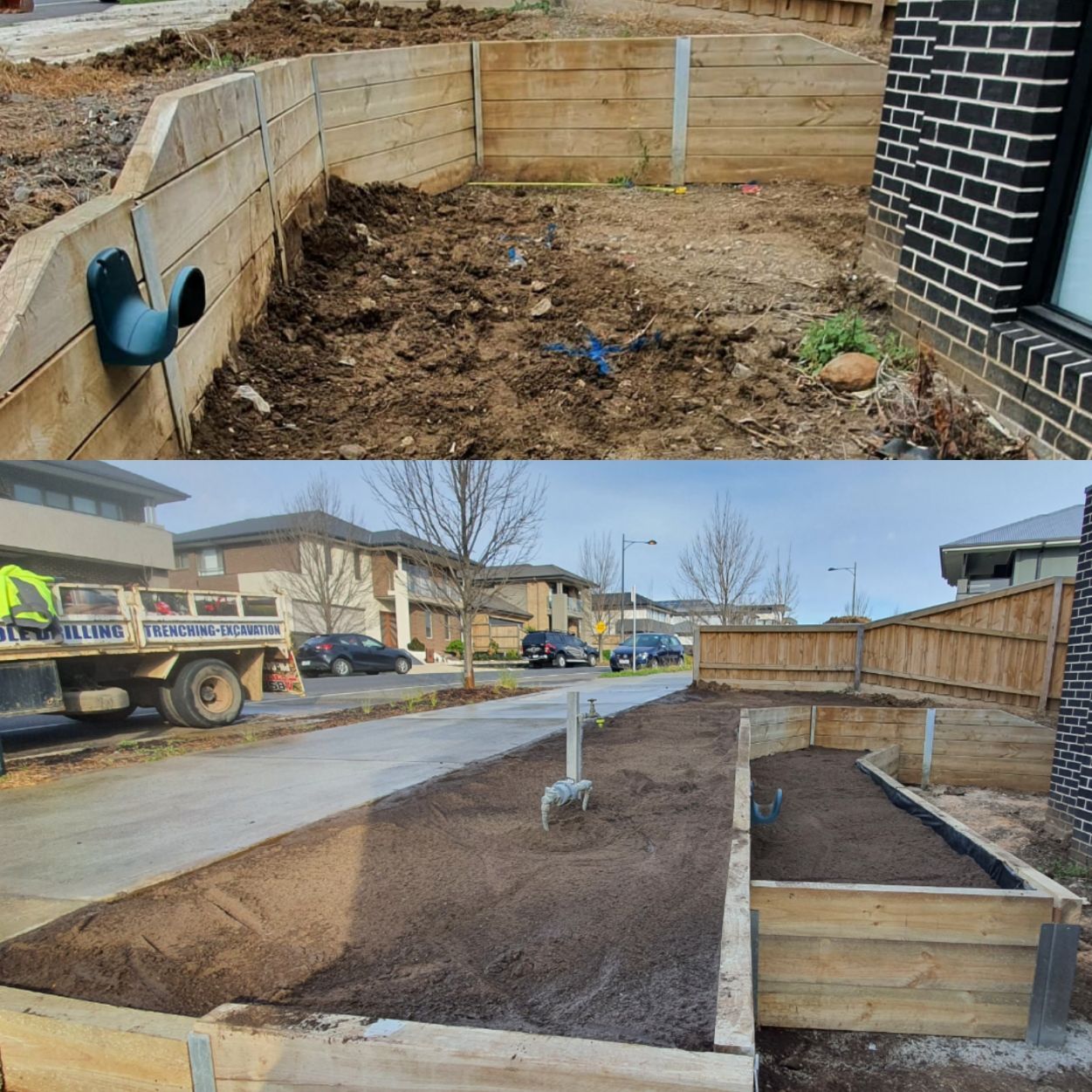 Timber Retaining Wall
