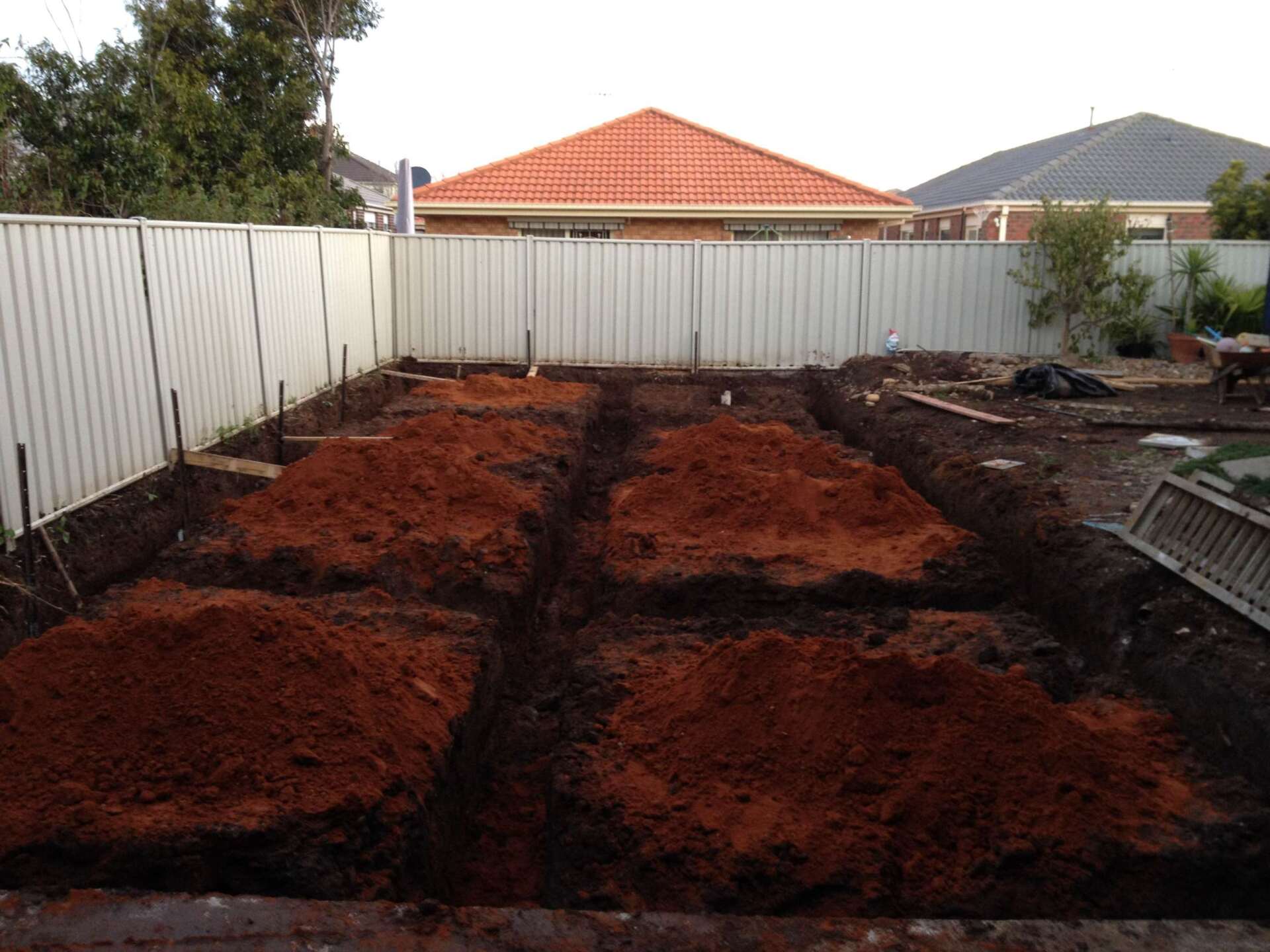 Garage Footings