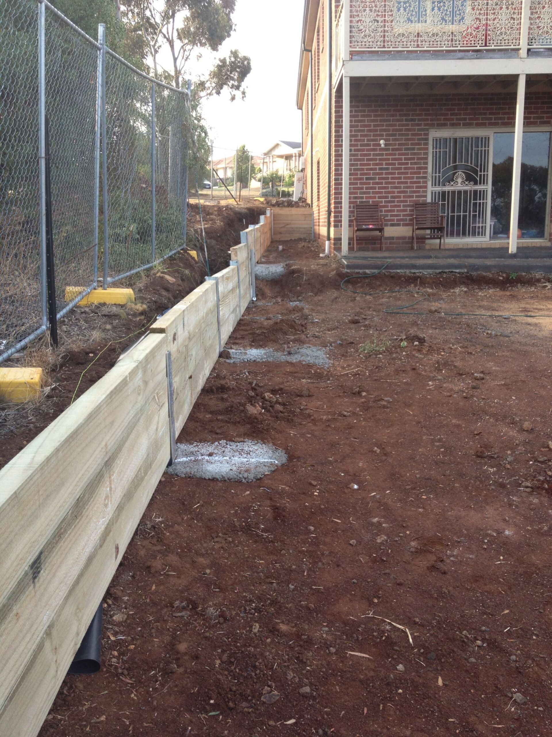 Timber Retaining Wall