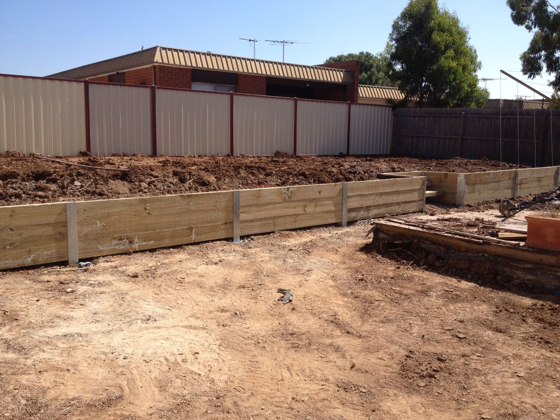 Timber Retaining Wall