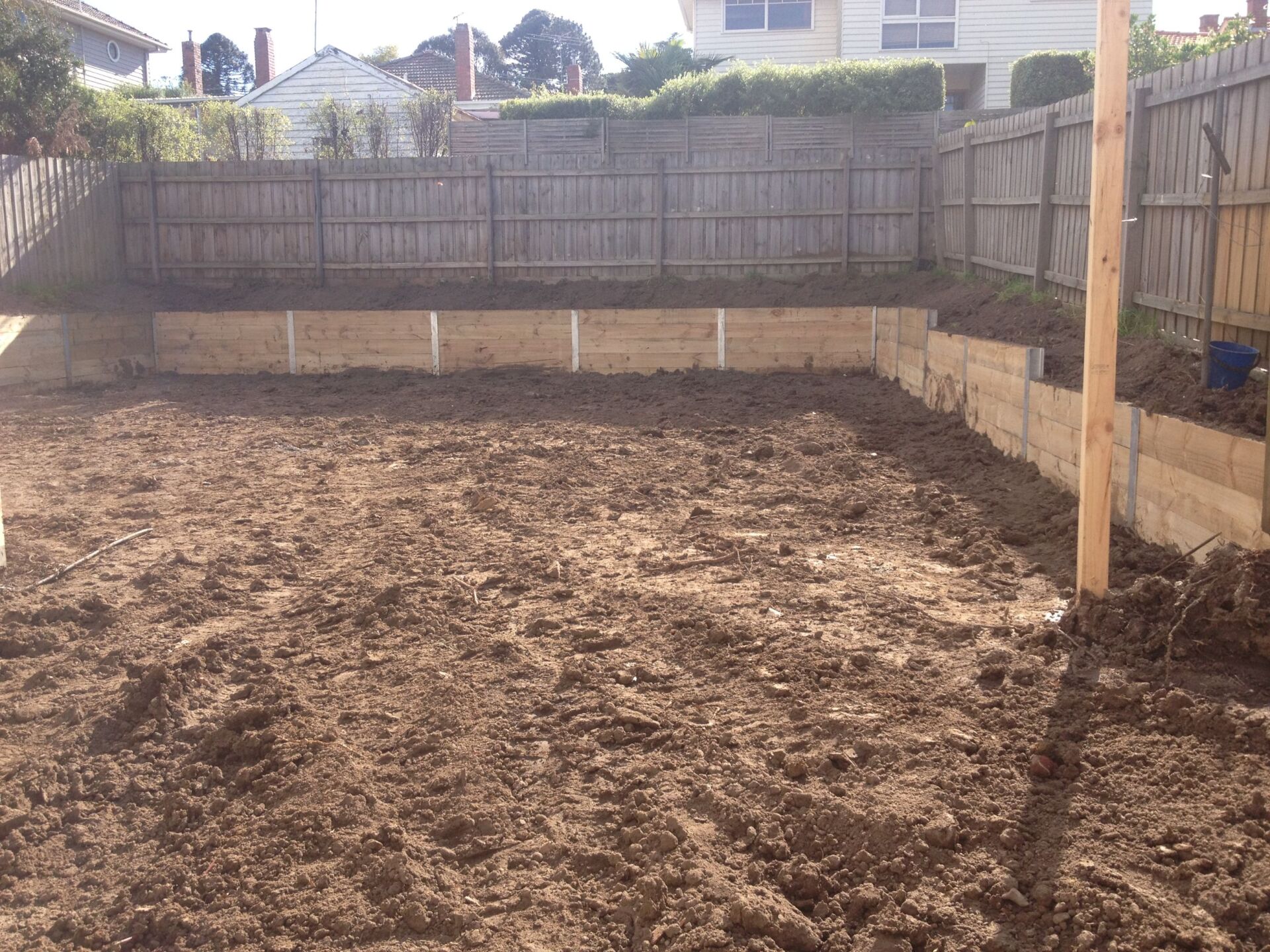 Timber Retaining Wall