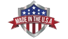 Shield with American flag design and 