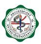 A green and white logo with a snake and a cross in a circle.