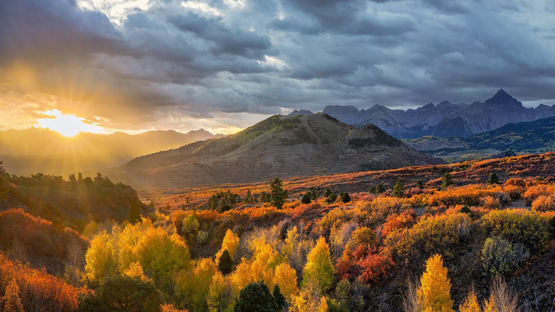 Beautiful Valley During Sunset