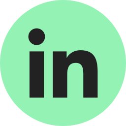 LinkedIn logo, black