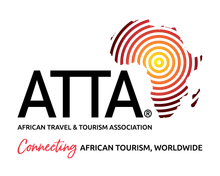 ATTA logo with red and orange Africa outline and the tagline “Connecting African Tourism, Worldwide”
