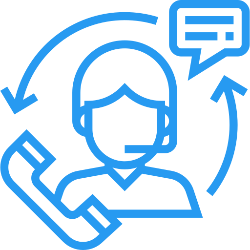 Blue Funeral Director Available Icon