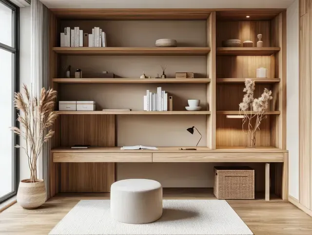 custom built-ins with a modern style