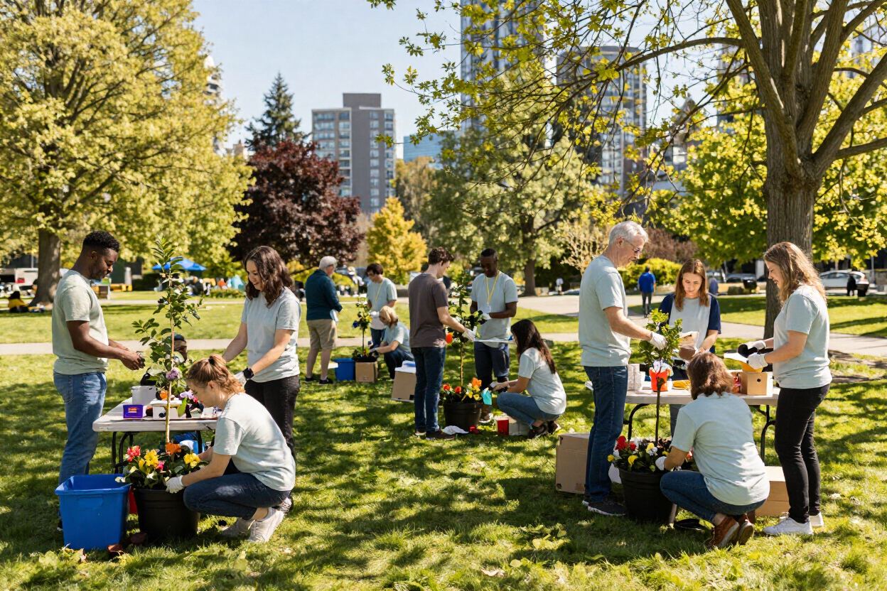 Non-profit volunteer community event