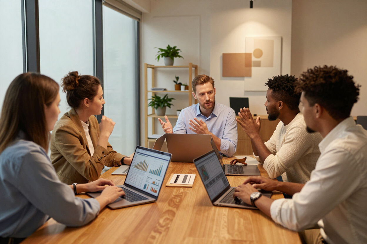 Corporate digital advertising strategy session