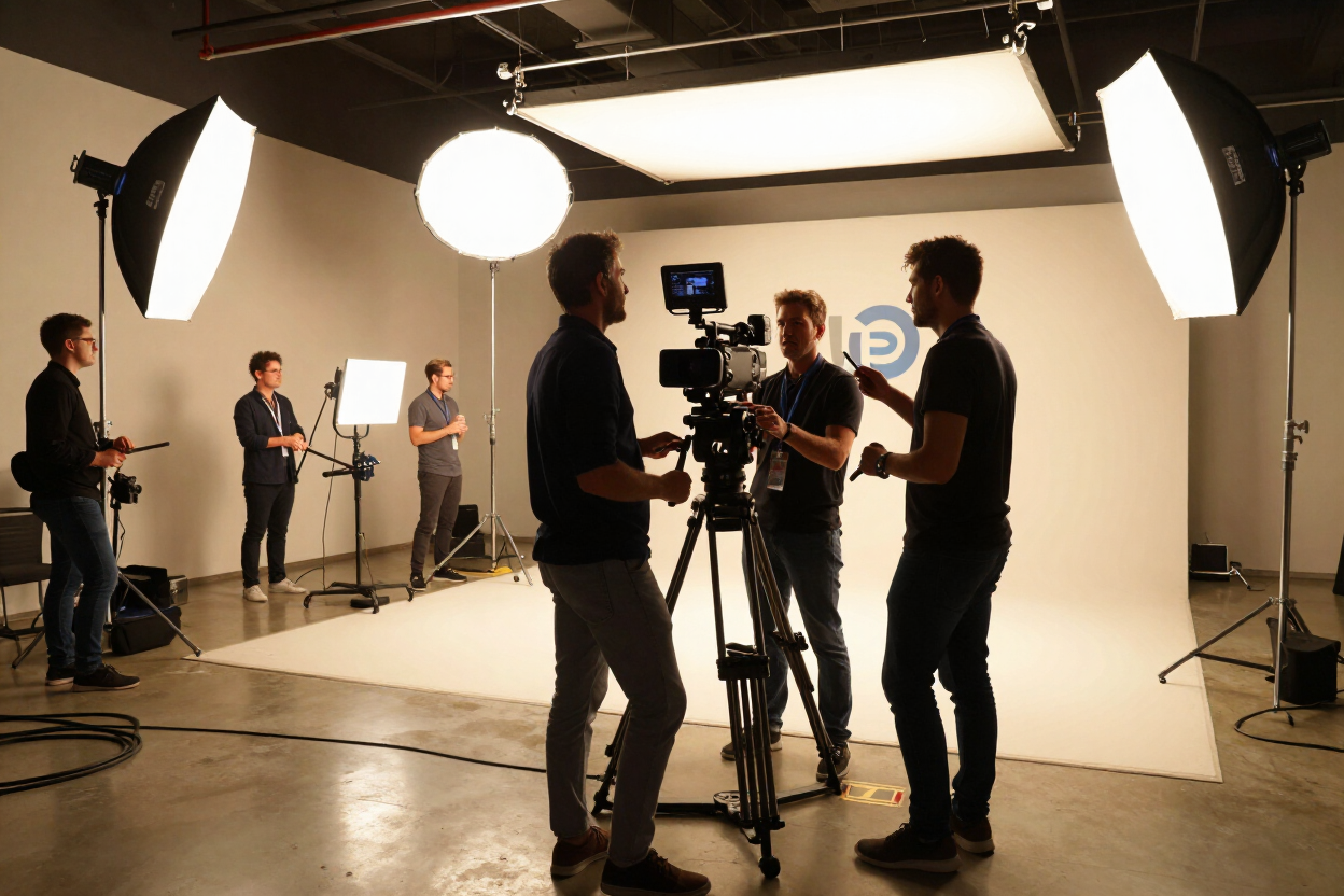 Corporate content production shoot
