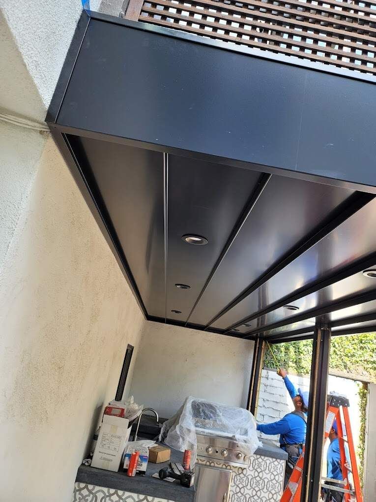 interior metal fabrication,metal ceiling,metal beams
