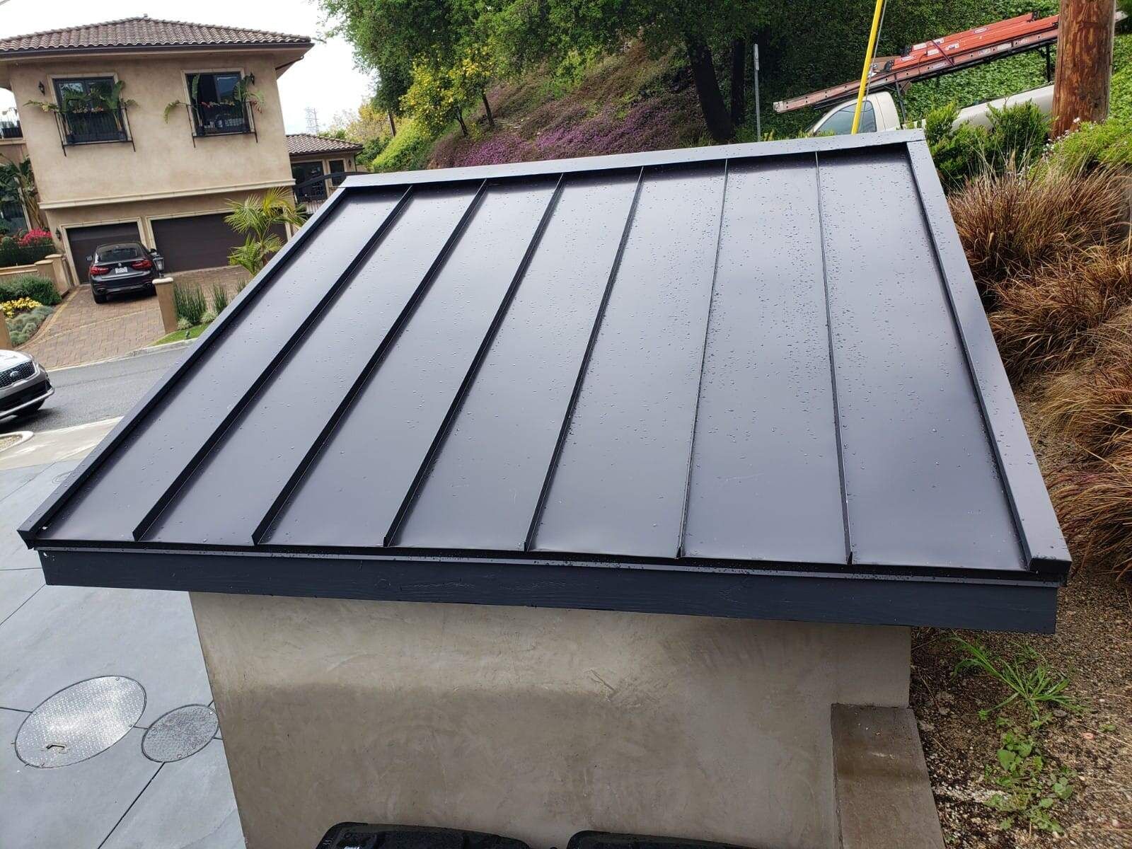 storage unit metal roofing