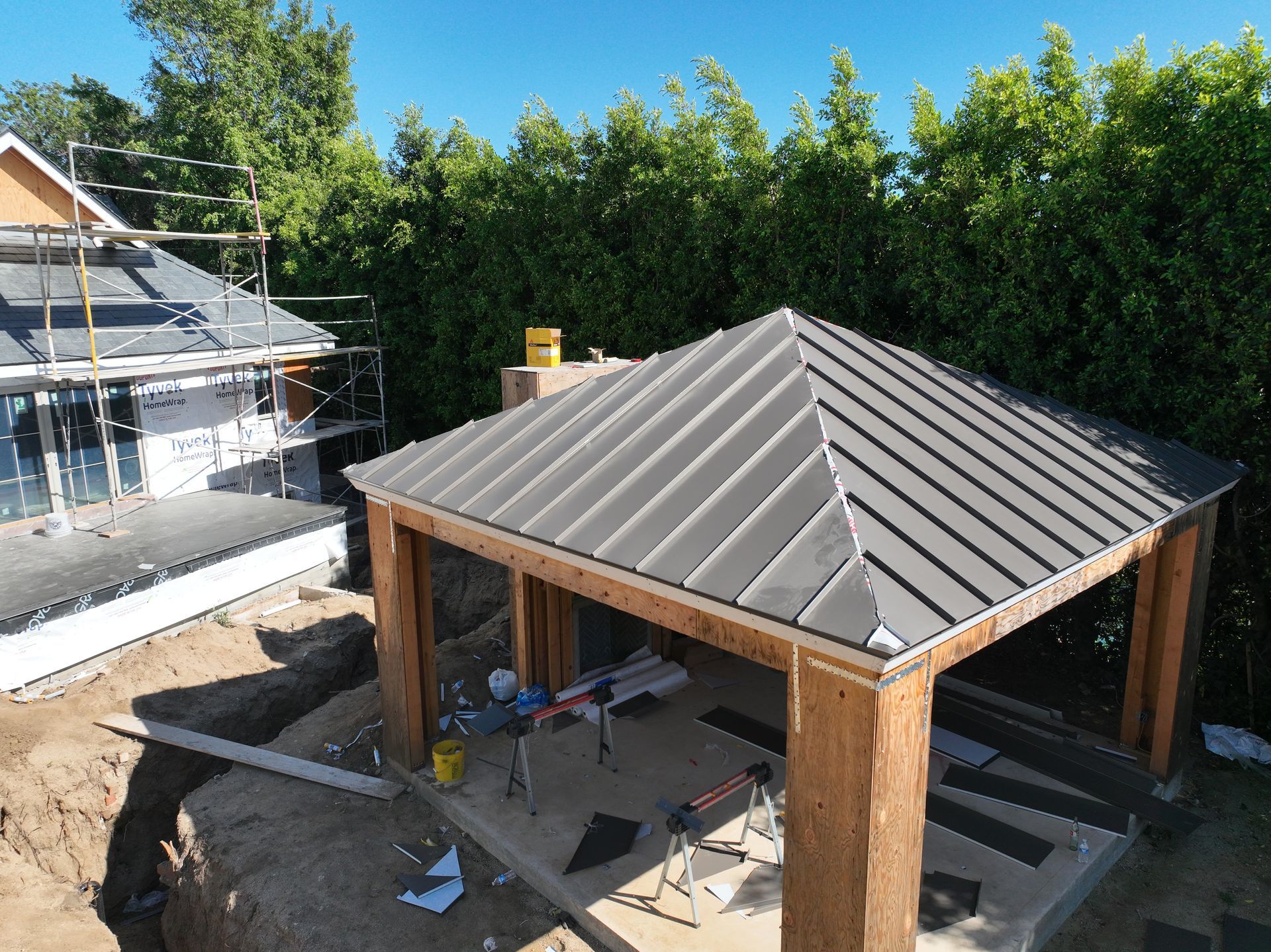 calabassas metal roofing project