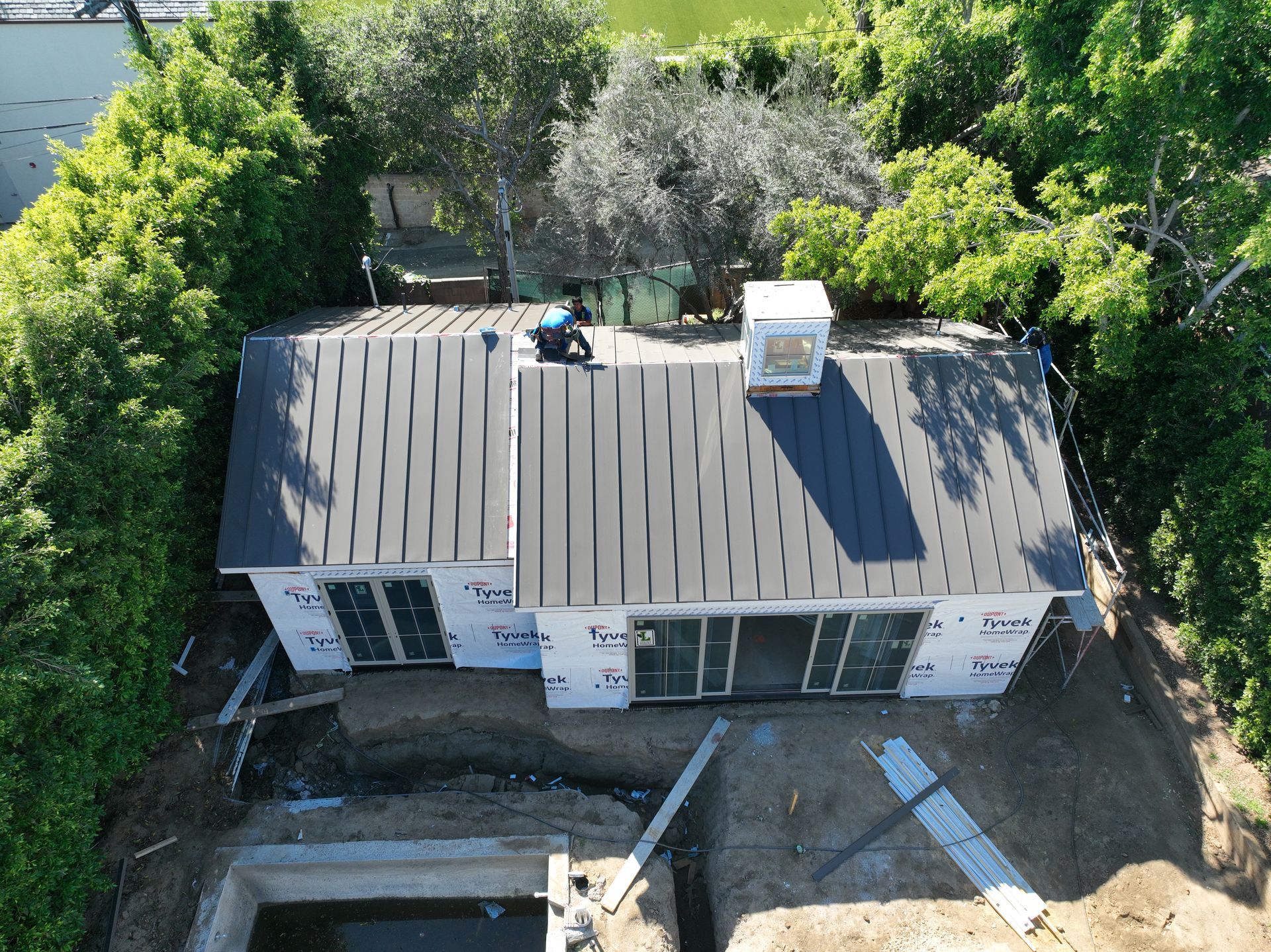 calabassas metal roofing project