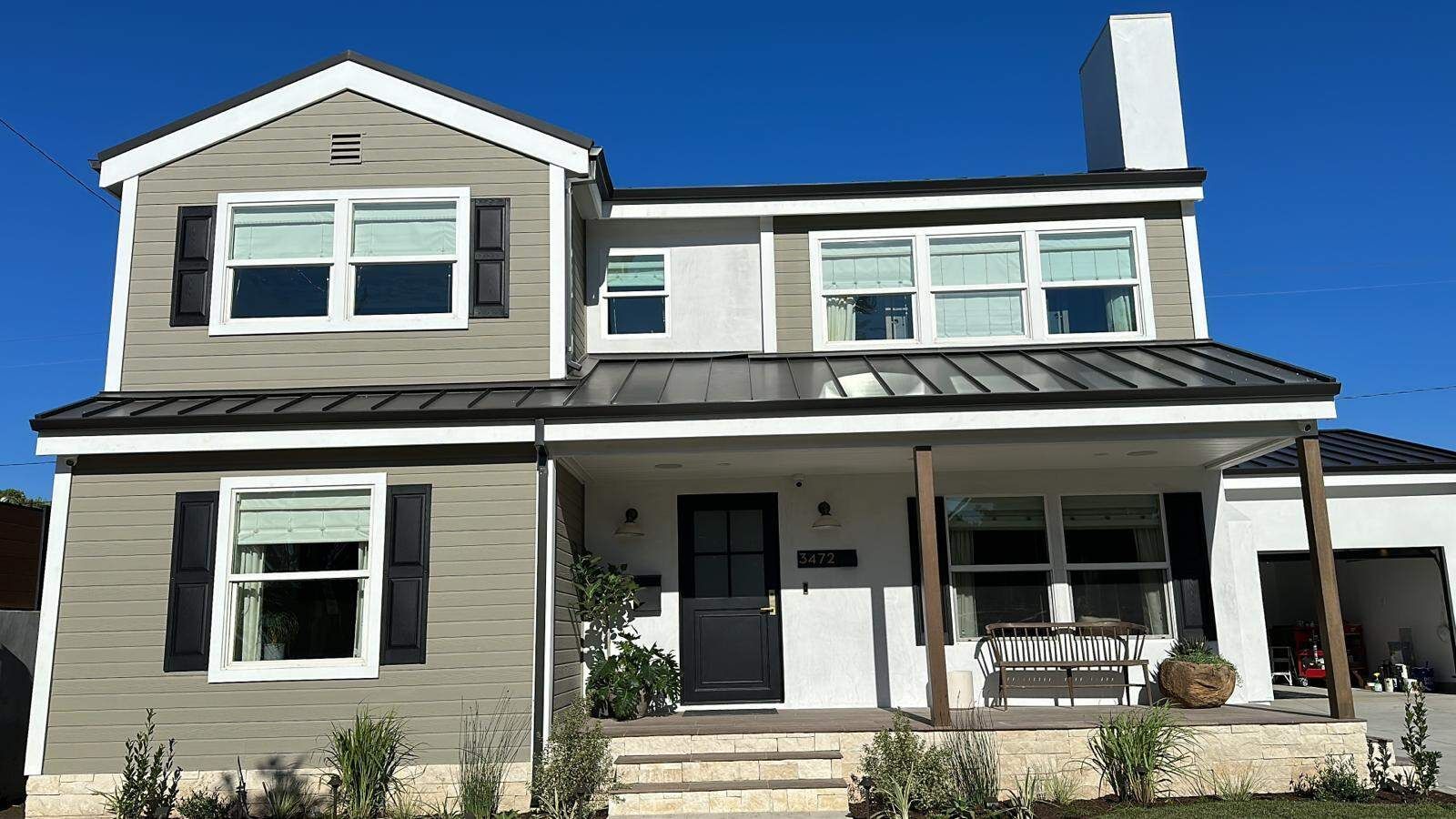 new home metal roofing project