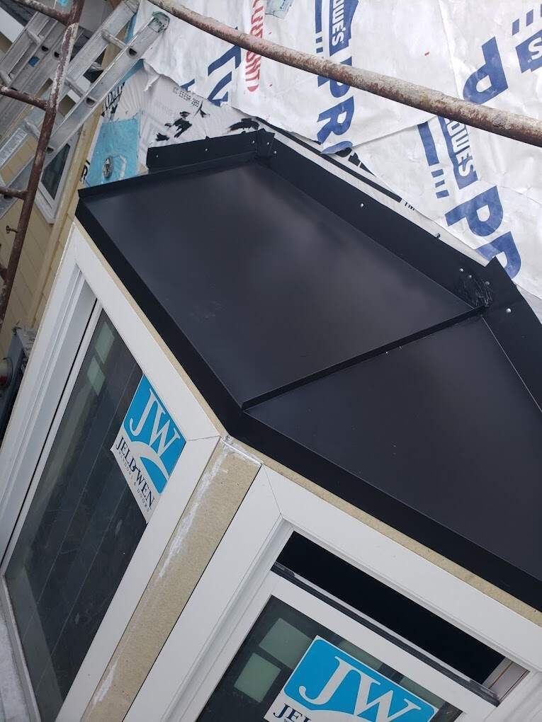flat metal awning