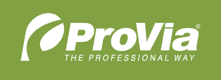 ProVia logo in white on a green background with the tagline “THE PROFESSIONAL WAY”