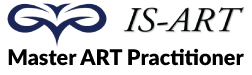 IS-ART logo with navy blue abstract emblem and the text “Master ART Practitioner”