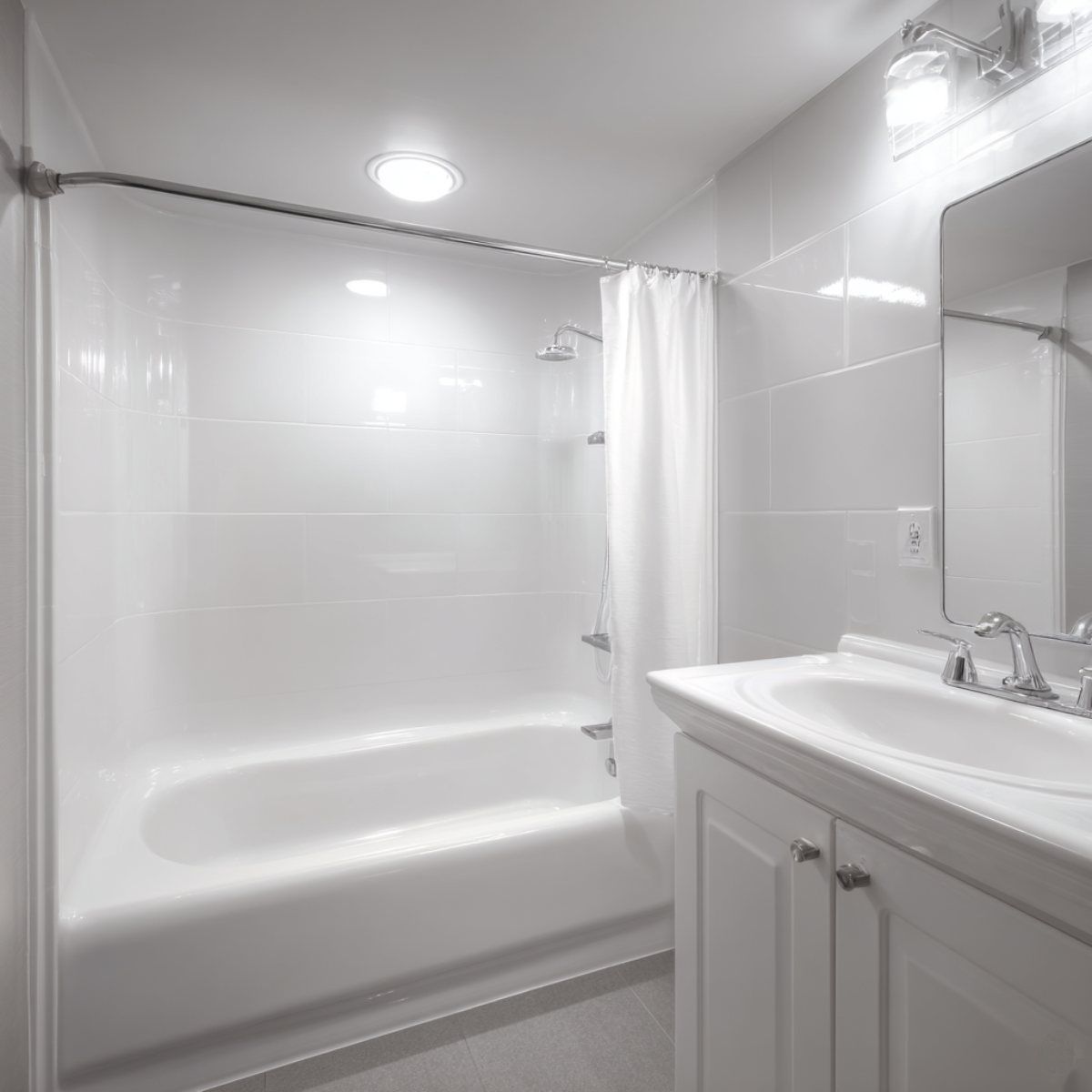 military housing bathroom shower refinishing