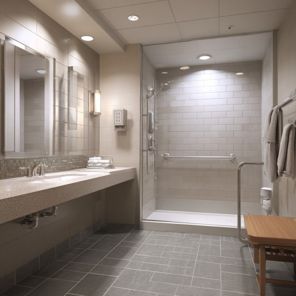 senior living bathroom refinishing