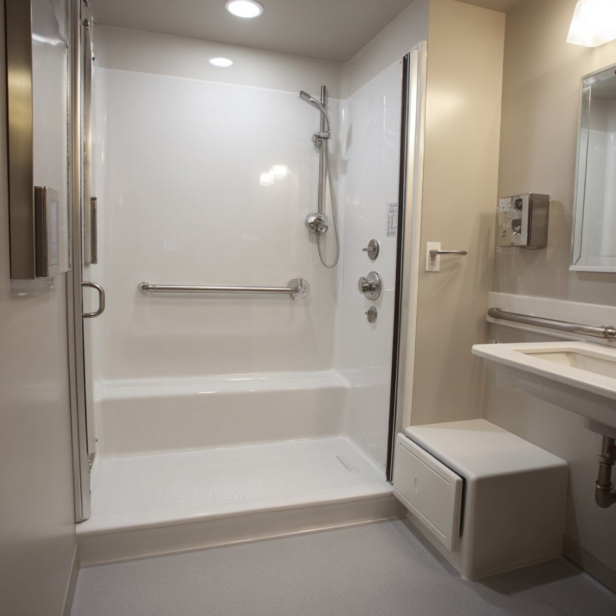 senior living bathroom refinishing