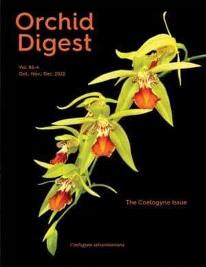 The cover of a magazine titled orchid digest