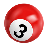 Number Three Billiards Ball