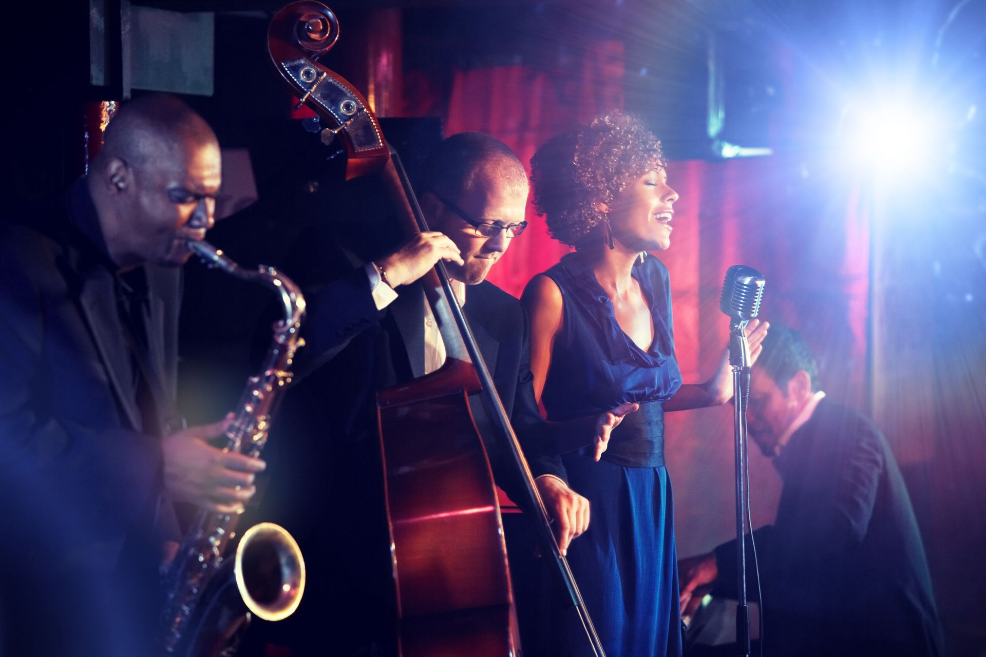 Jazz players and singer
