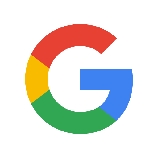 Google logo with multicolored letter G on a white background