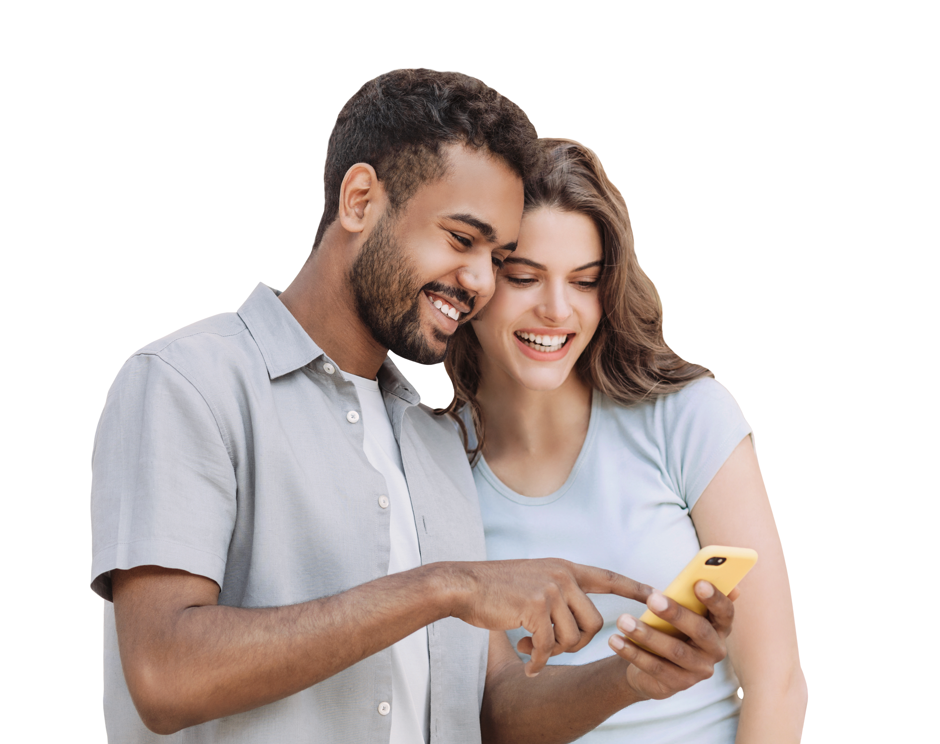 Happy Family - Man and woman smiling