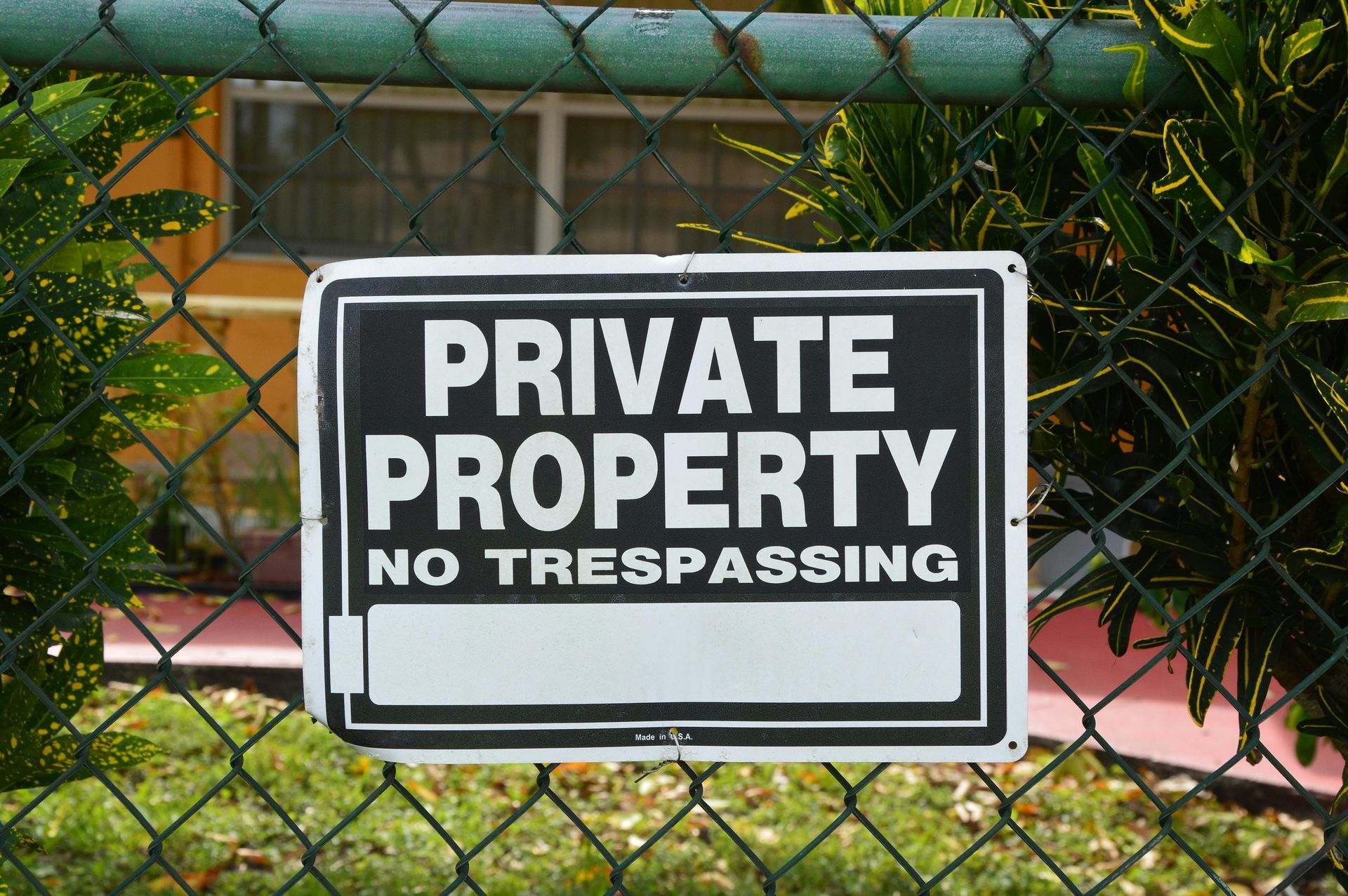 A black and white sign reading 